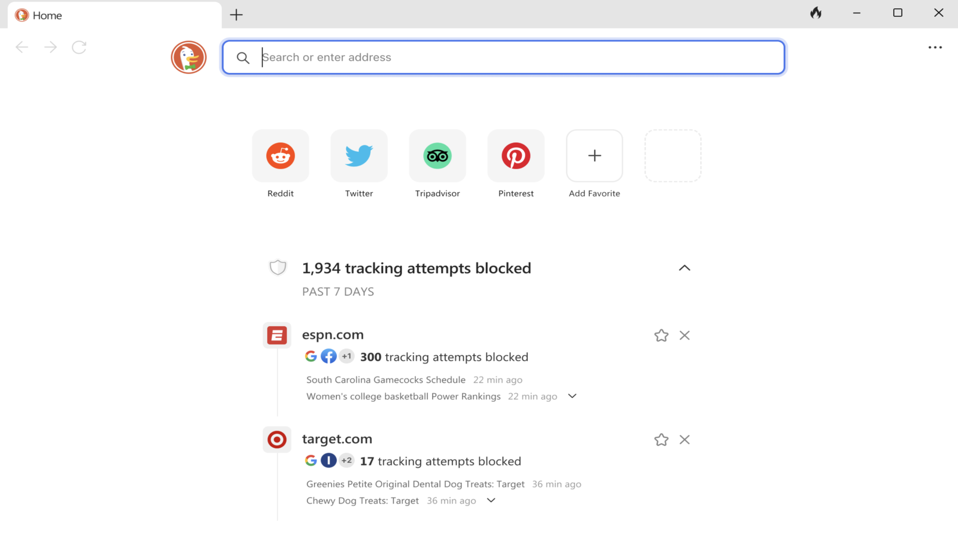 Screenshot of the DuckDuckGo Browser (May 2026)