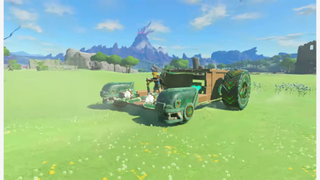 Makeshift vehicle in Zelda: Tears of the Kingdom