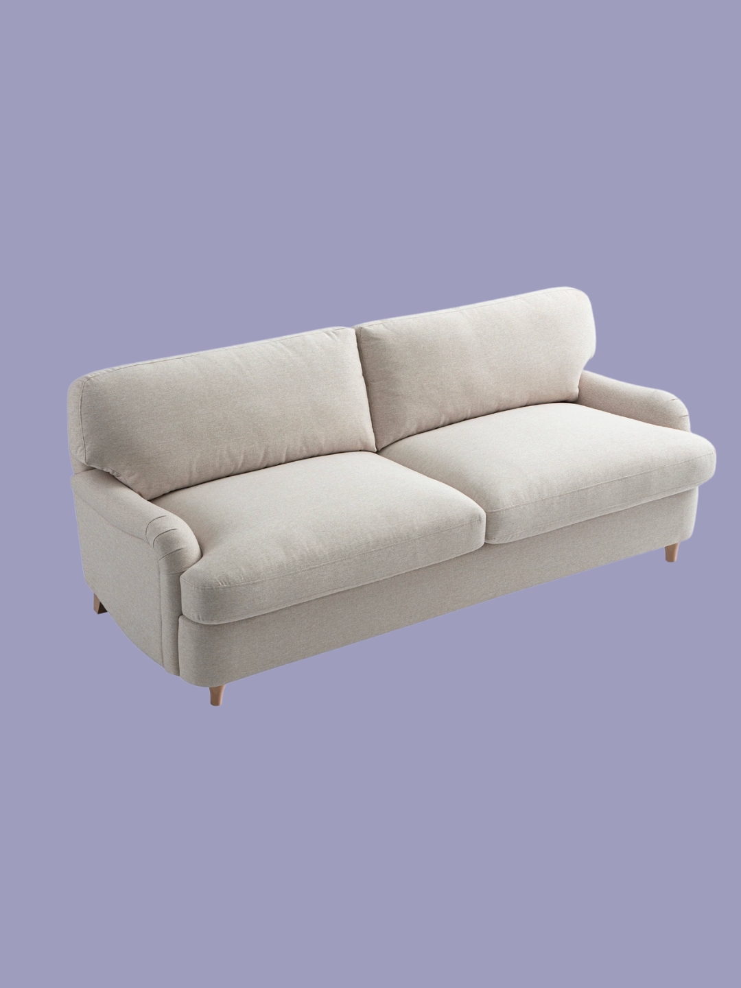 Daals, Daphnis Oatmeal Fabric Sofa Bed, Large 3-Seater