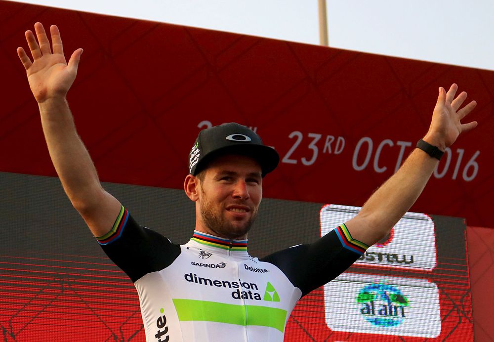 Mark Cavendish (Dimension Data) wins stage 2 at 2016 Abu Dhabi Tour
