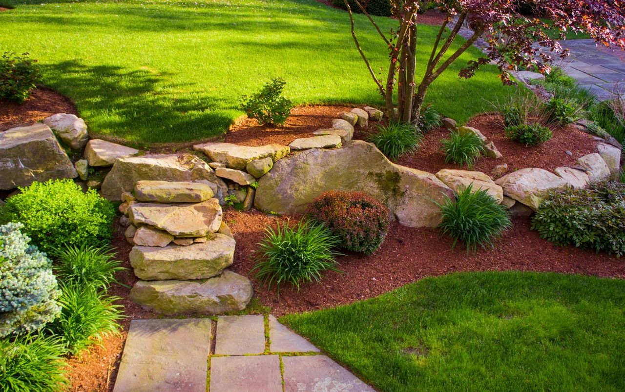 Rock Landscape Design With Plants