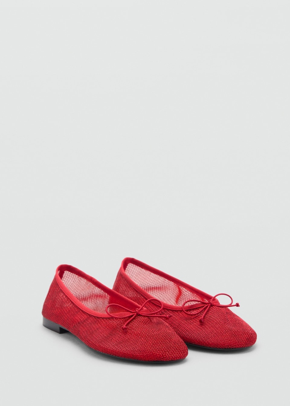 Mango, mesh ballet flats