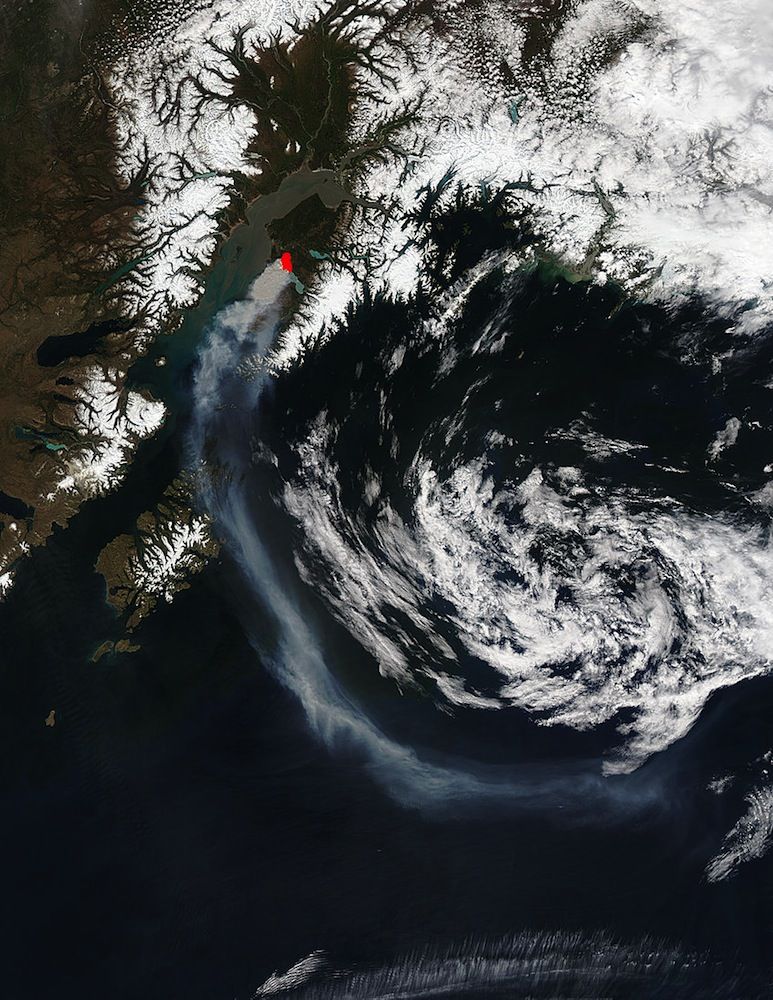 alaska funny river fire from space