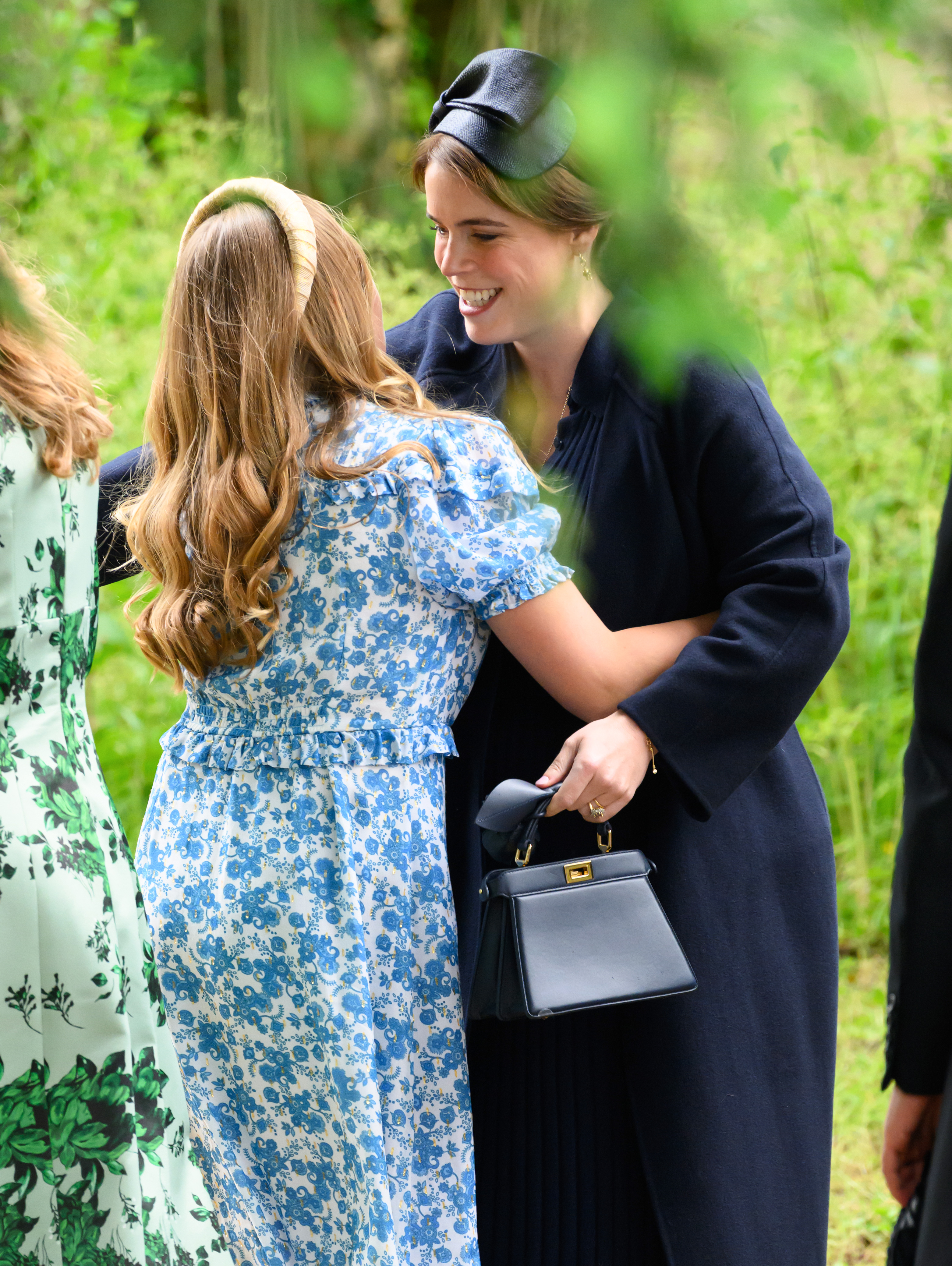 Princess Eugenie hugging Mia Tindall