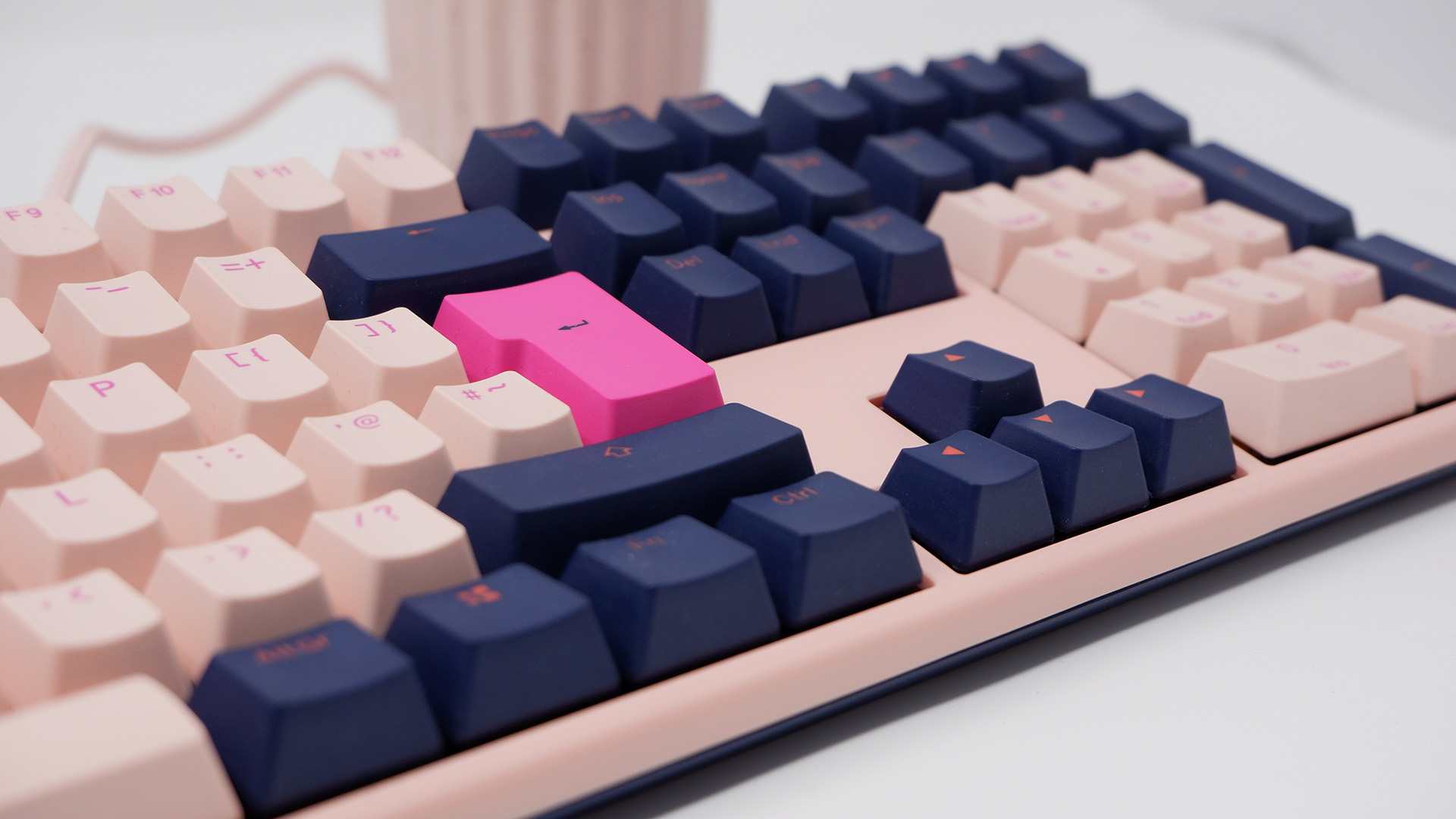 Ducky One 3 gaming keyboard in the Fuji colourway.