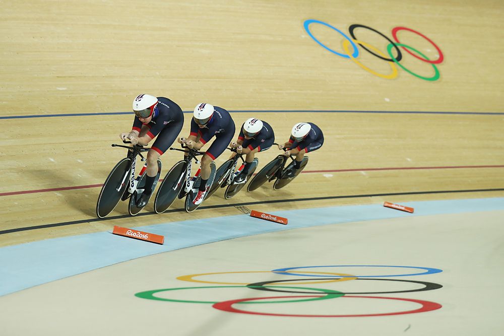 Great Britian set a new world record during the morning heats