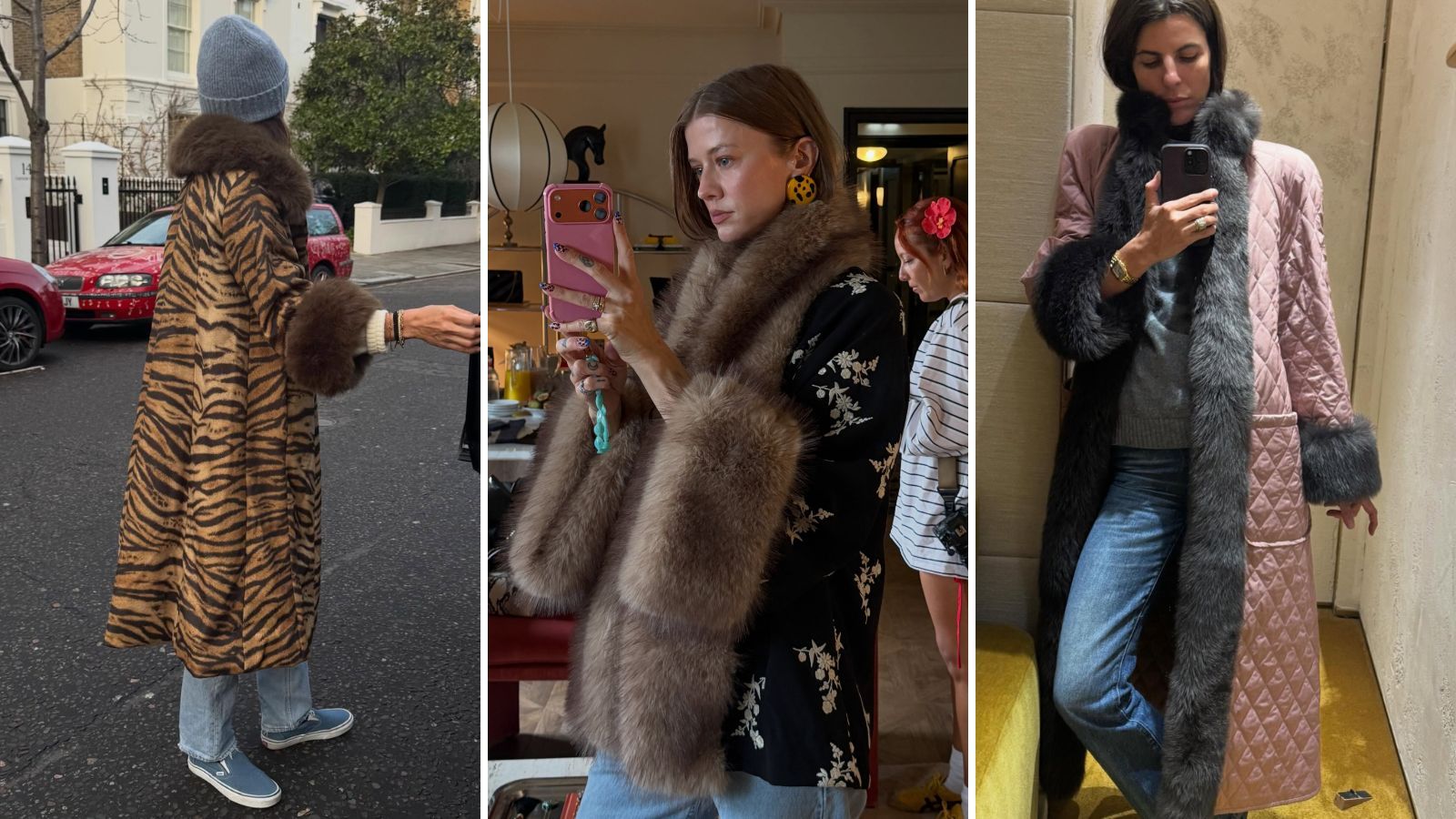 New Photo - A Faux-Fur-Trim Coat and Jeans is the Transitional Outfit Solution We Can’t Wait to Wear