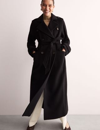 Pure Wool Wrap Coat