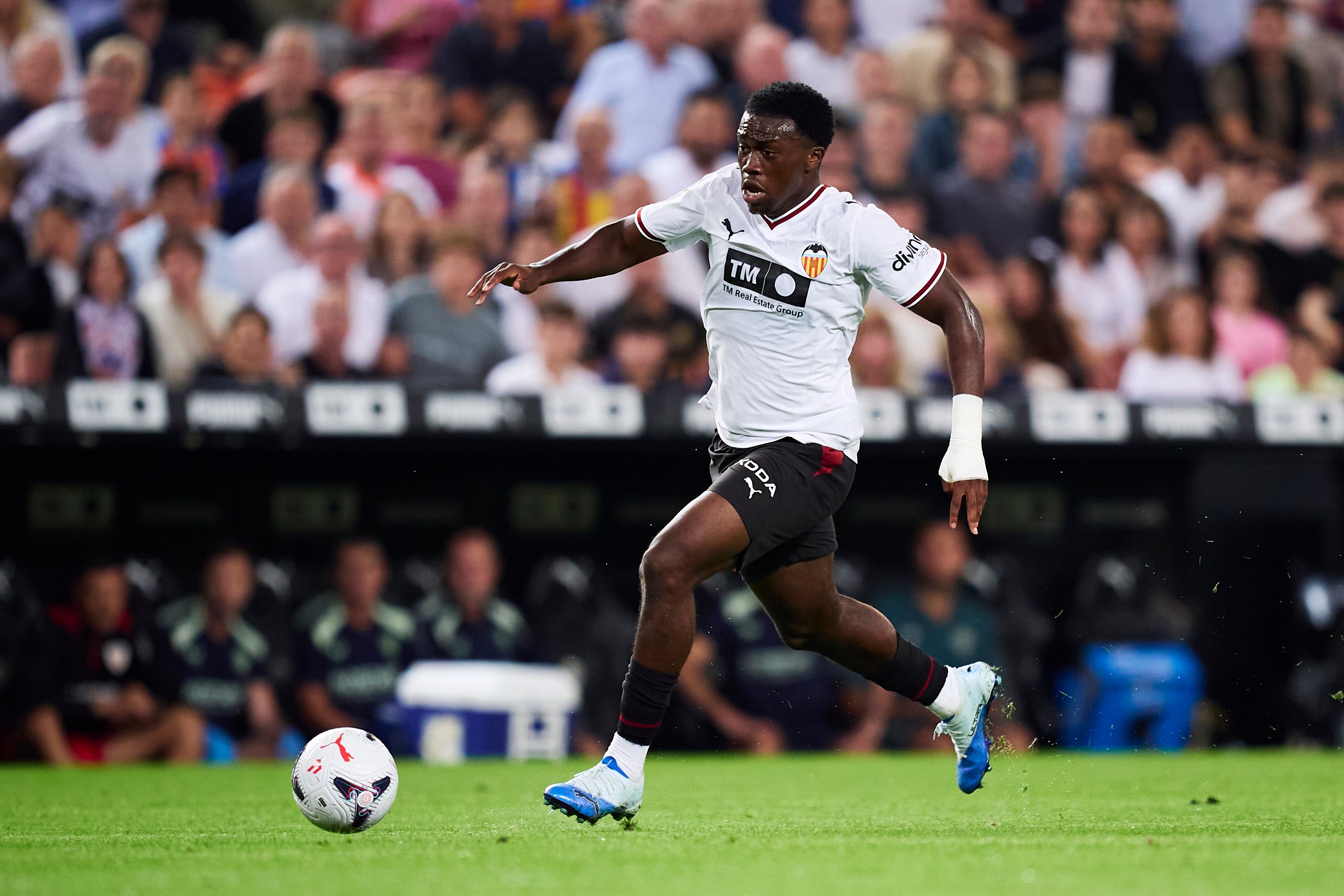 David Otorbi in action for Valencia