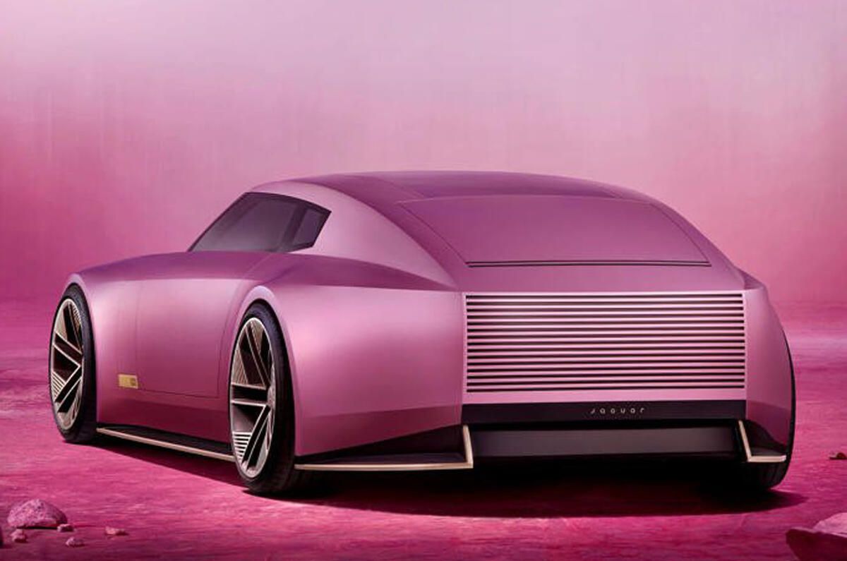 Jaguar concept car in pink