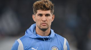 MANCHESTER, ENGLAND - NOVEMBER 07: John Stones of Manchester City looks on before the UEFA Champions League match between Manchester City and BSC Young Boys at Etihad Stadium on November 07, 2023 in Manchester, England. (Photo by Michael Regan/Getty Images)