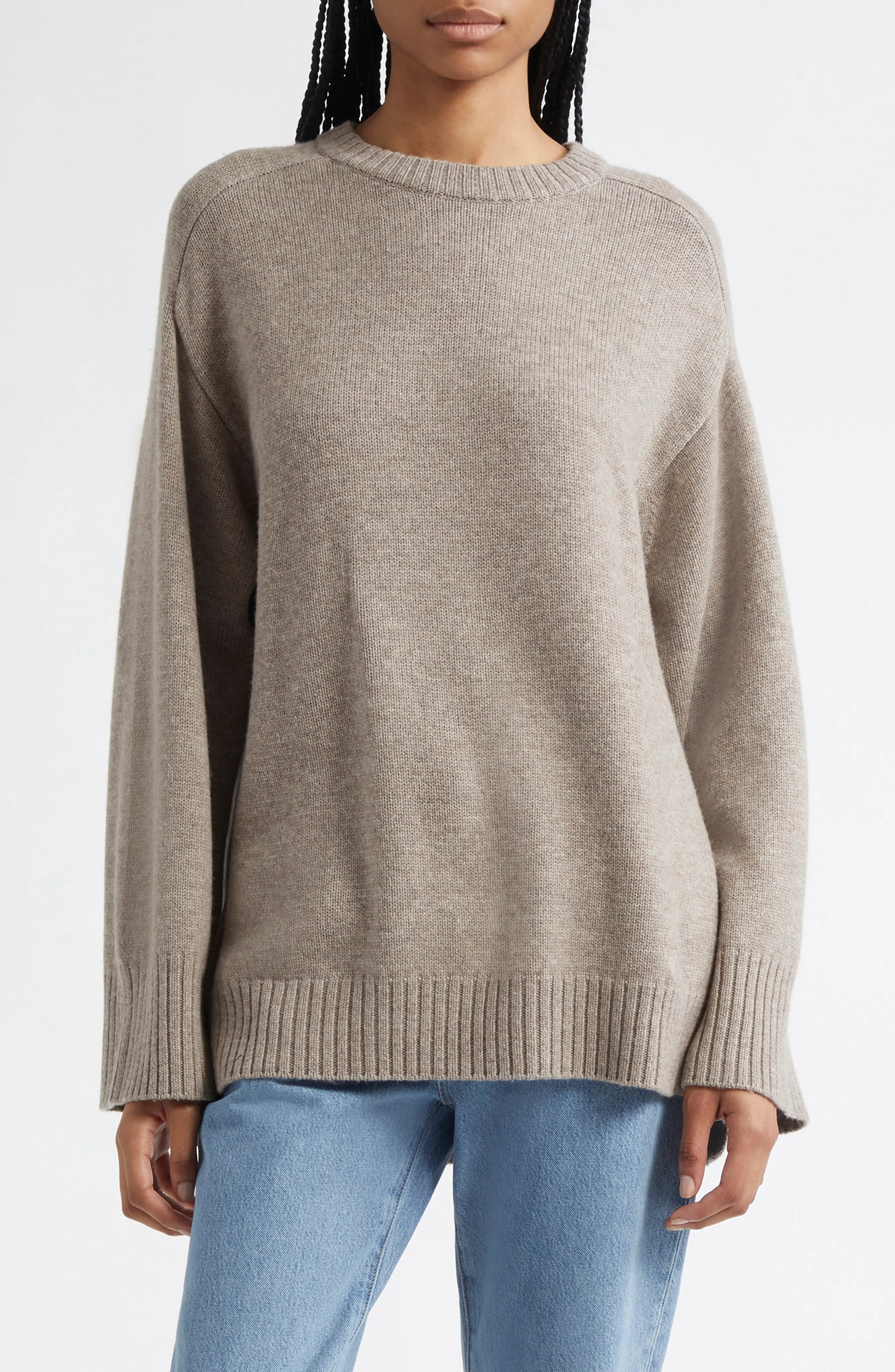 LOULOU DE SAISON, Safi Step Hem Wool &amp;amp; Cashmere Sweater