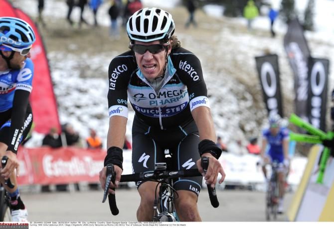 Rigoberto Uran after a tough climb