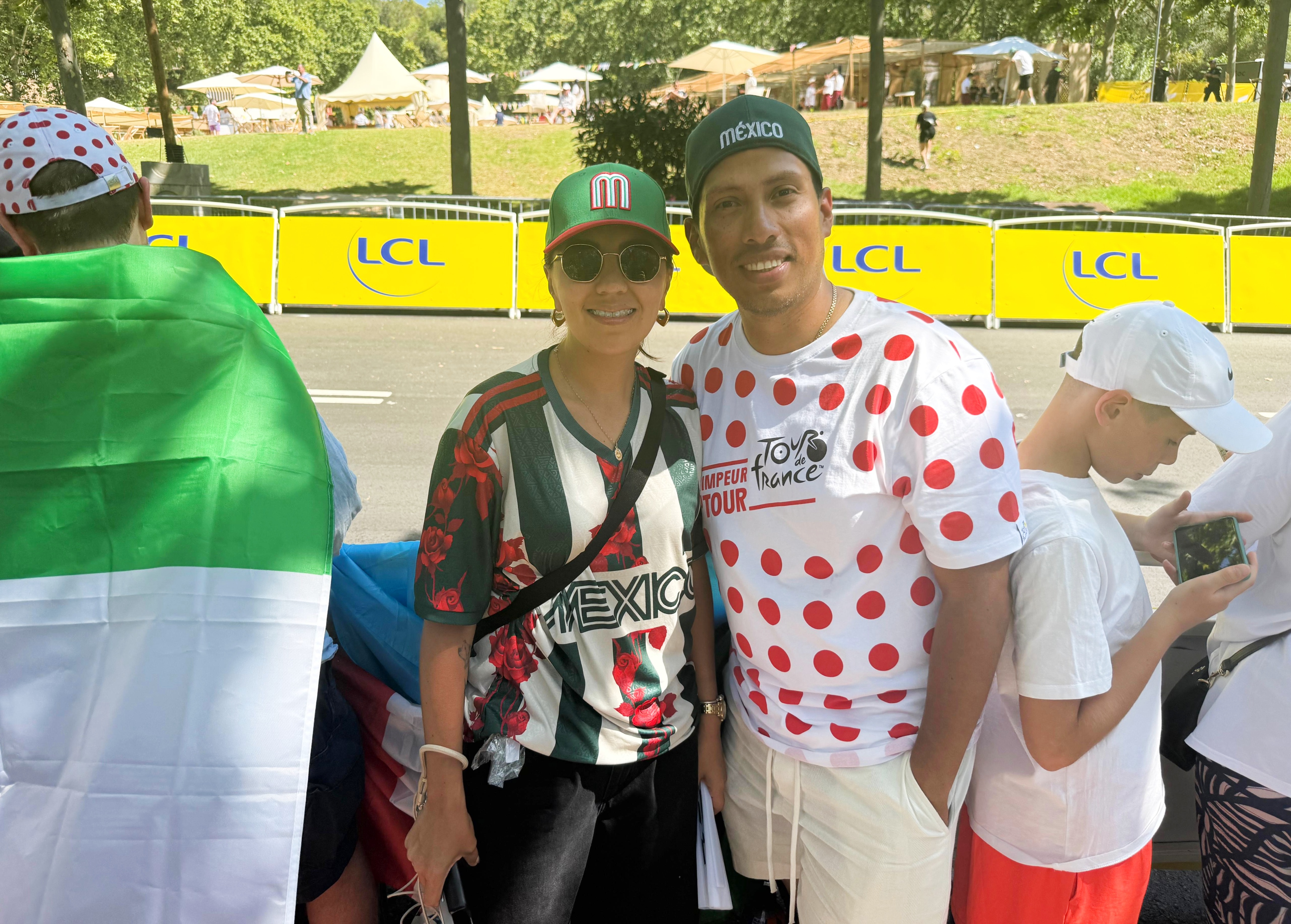 Mexican fans at the Tour de France