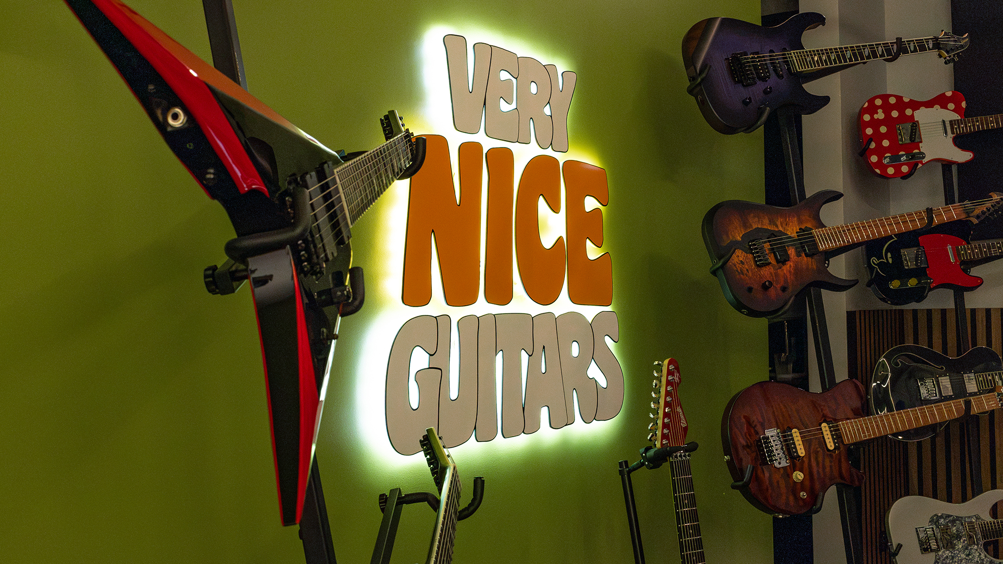 Very Nice Guitars' showroom