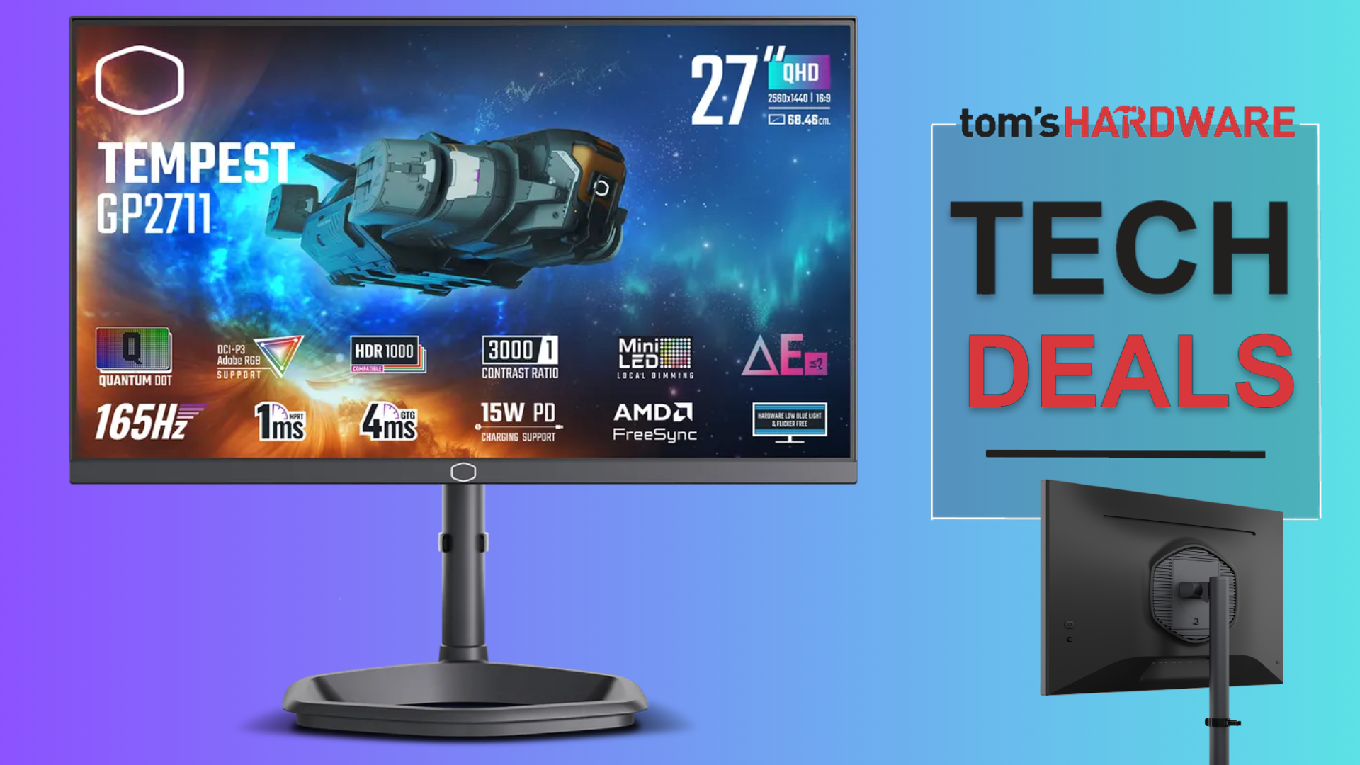 Cooler Master Tempest GP2711 Mini LED gaming monitor on sale