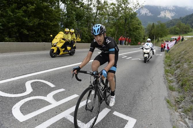 Stage winner Mikel Nieve (Team Sky)