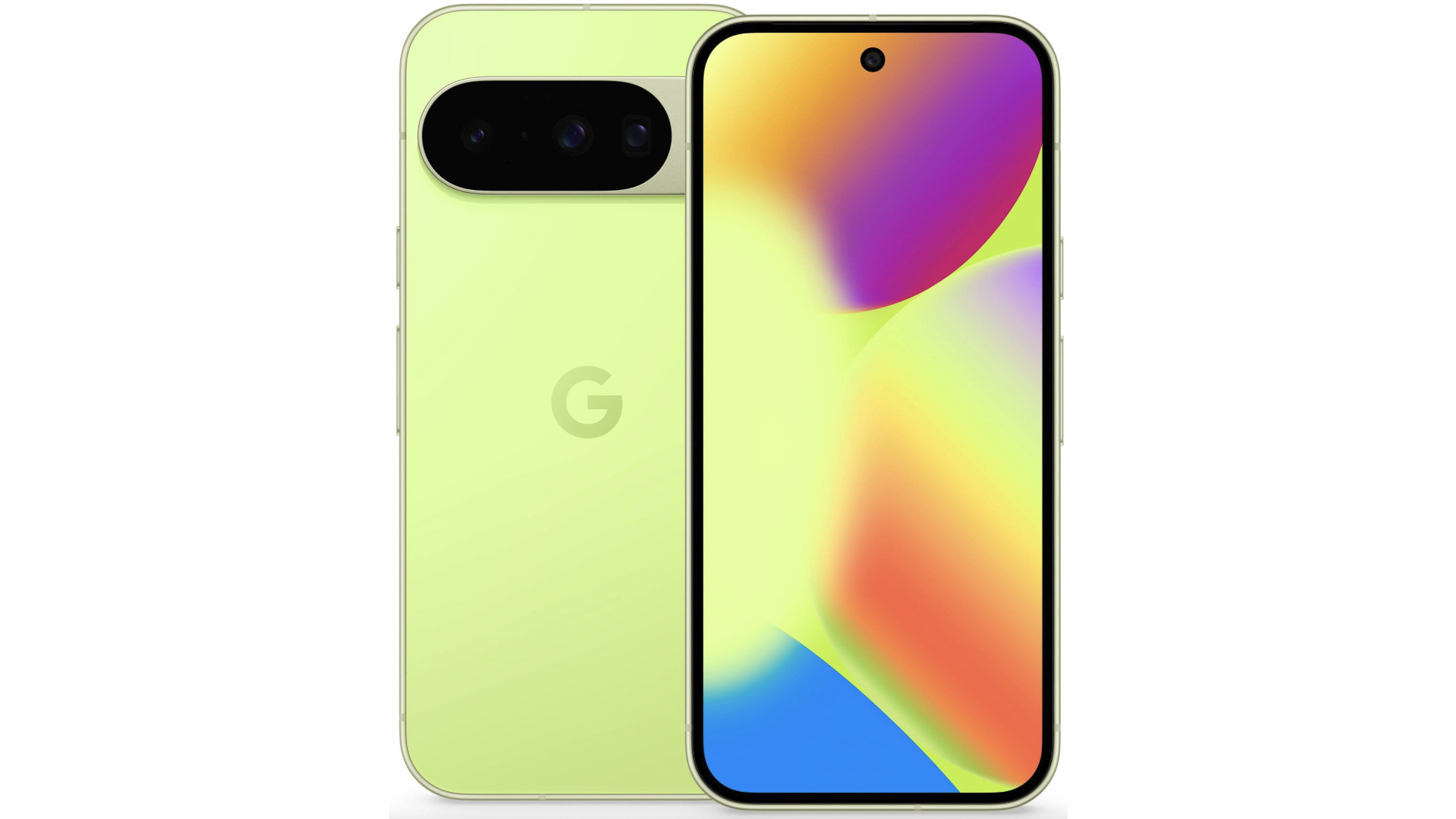 A leaked render of the Pixel 10 in Limoncello