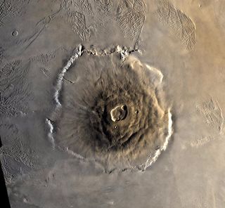 Mars has the highest mountain and the deepest, longest valley in the solar system. Olympus Mons is 17 miles high and Valles Marineris is 5 to 6 miles deep and almost 2,500 miles long.