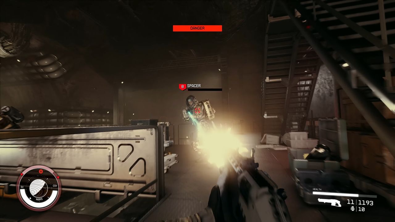 Promotional screenshot of a Starfield laser rifle
