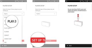 Tap your player in the list, tap Set up this player, follow the on-screen instructions