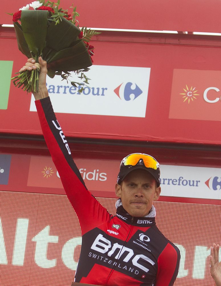 Alessandro de Marchi on the stage 14 podium.