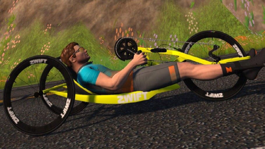 Zwift handcycle