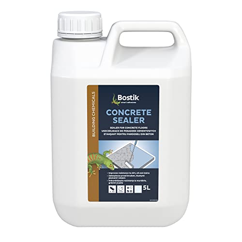 Bostik Concrete Sealer 5l - Quick Drying Waterproof Concrete Sealer for Garage &amp;amp; Utility Floors - Dries Clear