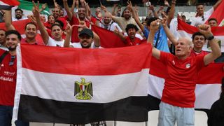 Egypt fans with their flag