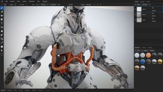 Screenshot from ArmorPaint texture app for 3D modelling
