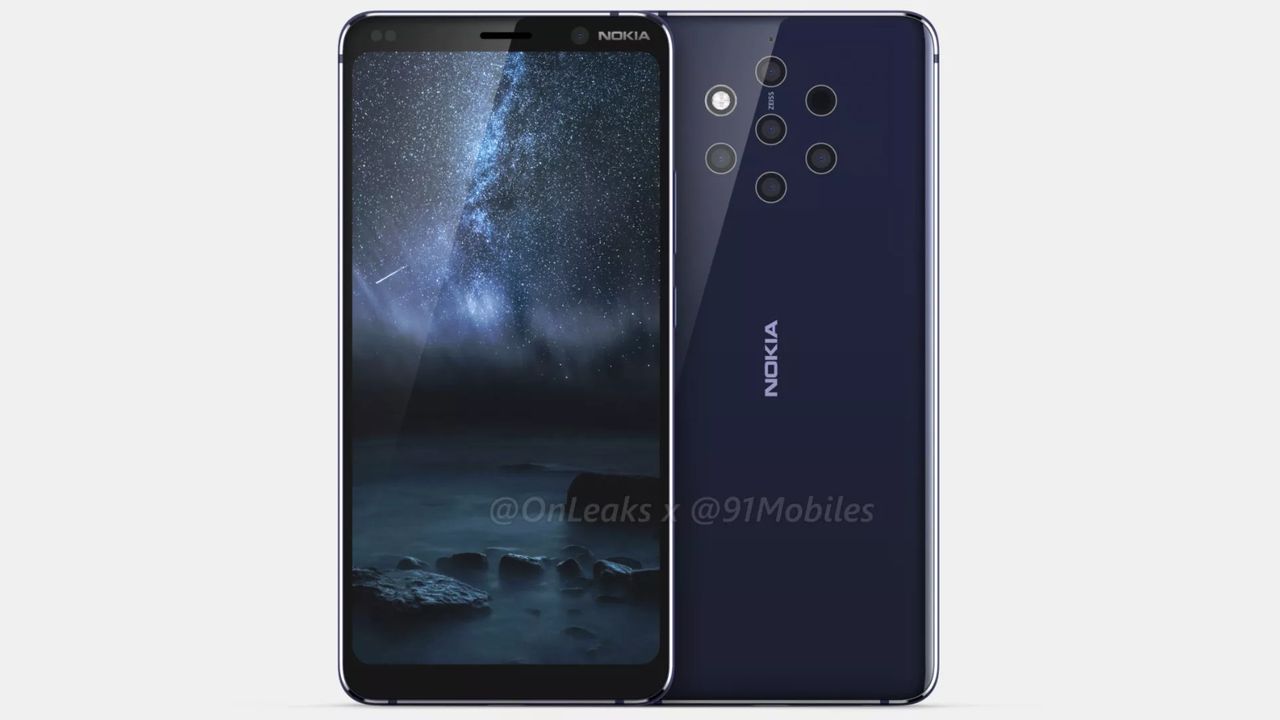 The phone seemingly has a glass and metal build. Credit: @OnLeaks / 91Mobiles