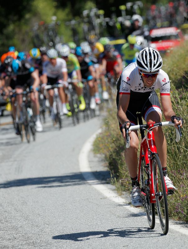 Laurent Didier (Trek) launched a late attack during the stage