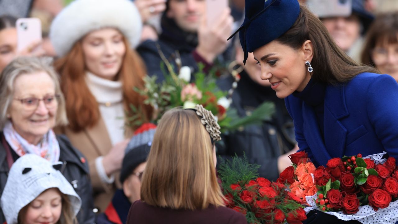 The Princess of Wales opted for bright colours instead of traditional festive styles 