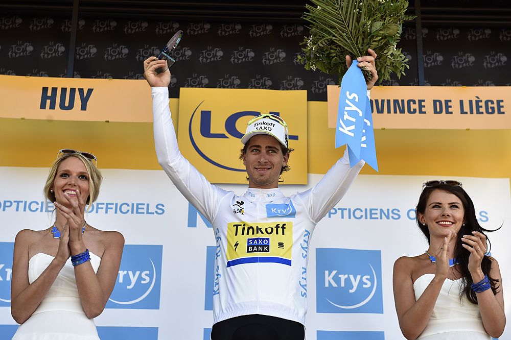 Peter Sagan (Tinkoff-Saxo) is the event's best young rider after stage 3