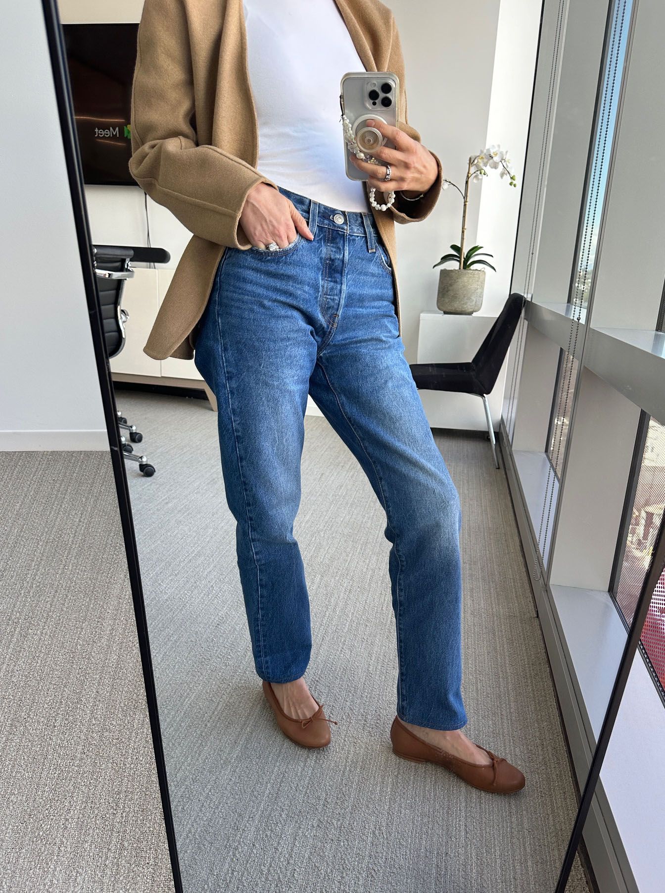 regular fit straight leg jeans
