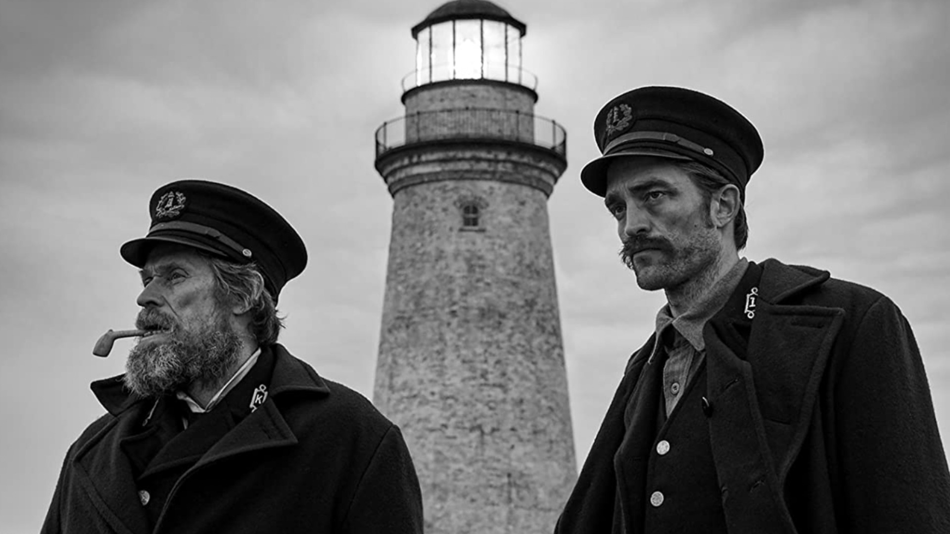 Willem Dafoe and Robert Pattinson in The Lighthouse