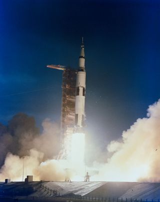 Apollo 14 lifts off on Jan. 31, 1971.
