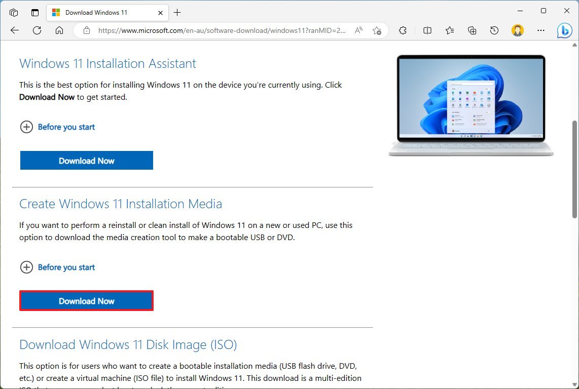 Windows 11 installation media