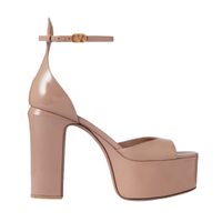 Valentino Garavani Tan-Go 120 Patent-Leather Platform Sandals, £810 | Net-A-Porter