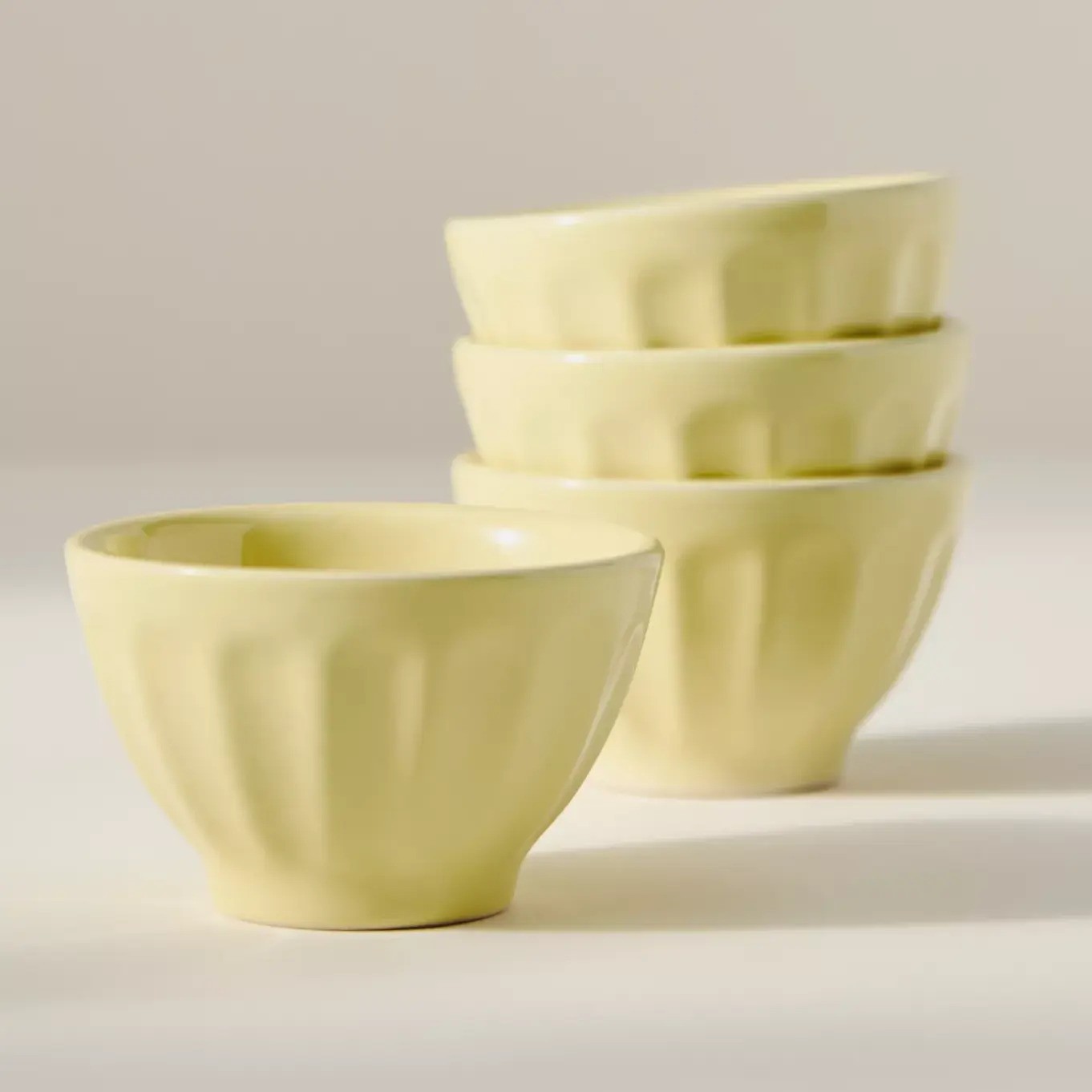 The Latte Stoneware Nut Bowls, Set of 4