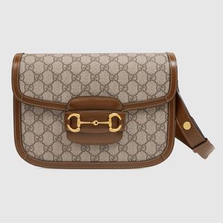 Gucci, 1955 Horsebit GG Supreme Shoulder Bag