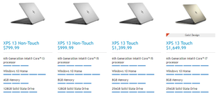 XPS 13 prices