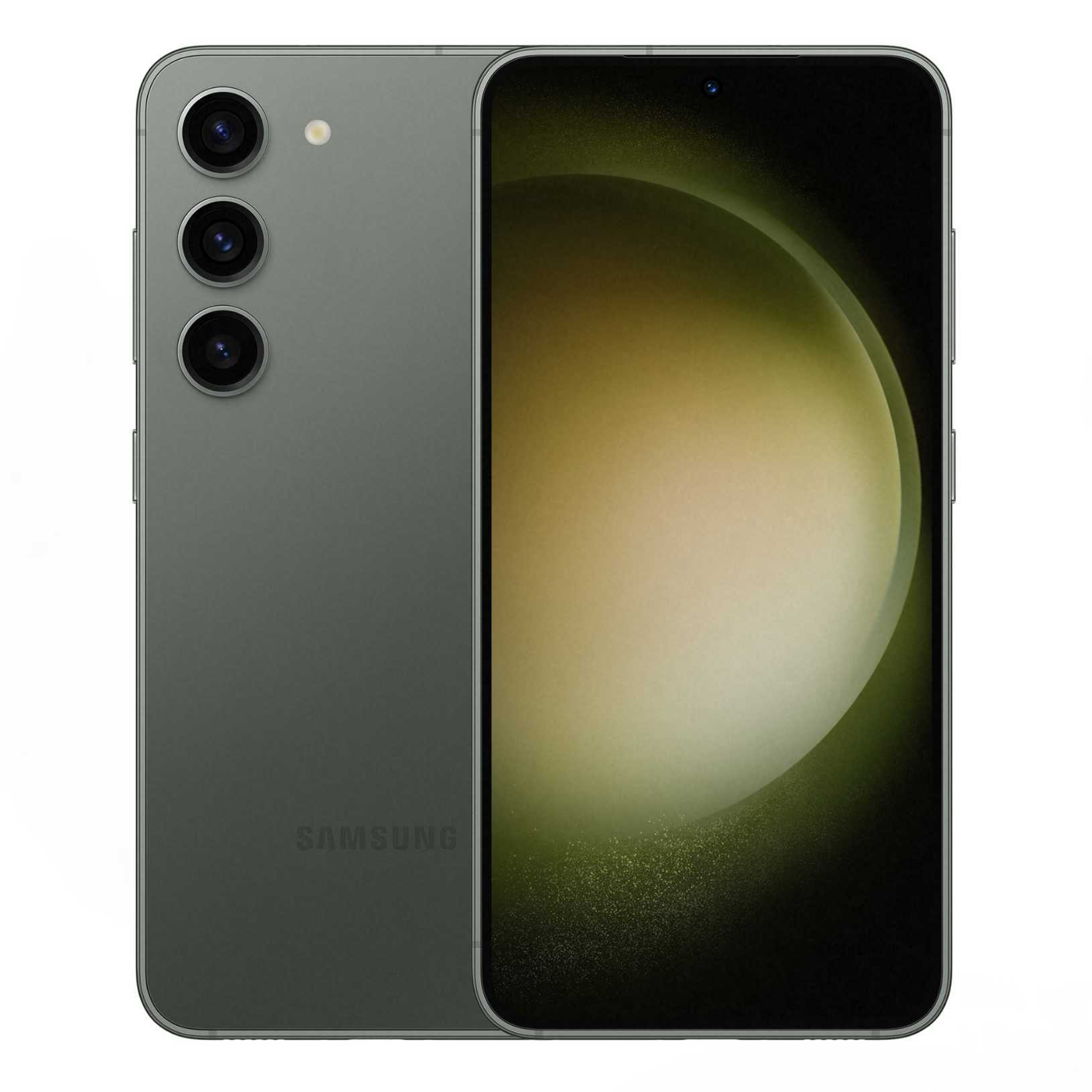 Official render of the Galaxy S23 in green