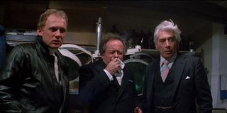 Peter Firth, Aubrey Morris and Frank Finlay in Lifeforce