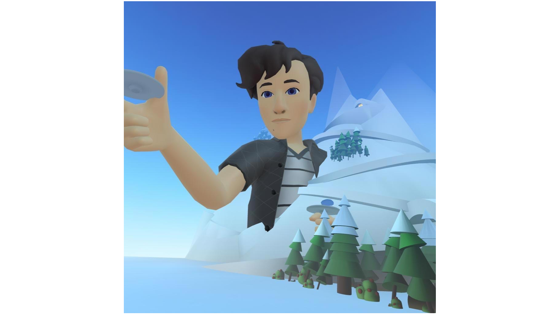 My giant avatar comes from a mountain with a disk