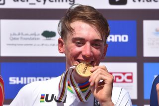 Brandon McNulty enjoys his gold medal