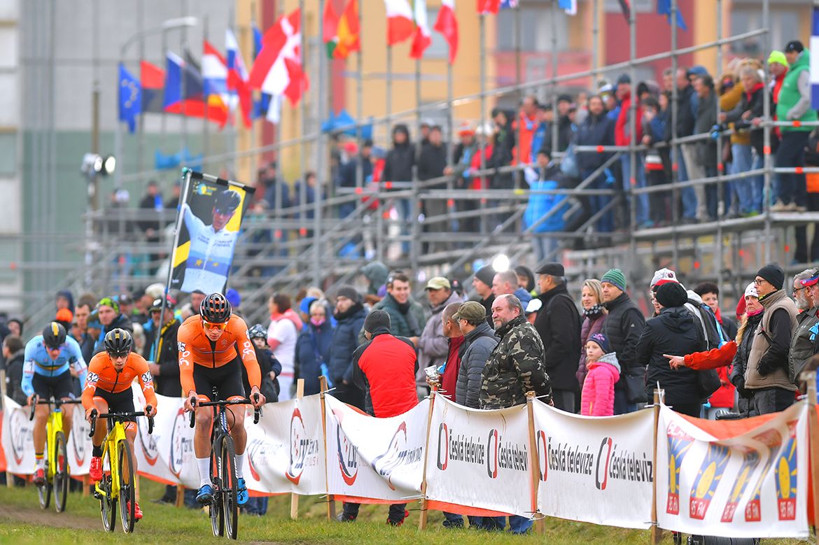 Mathieu van der Poel leading the way at the European Cyclo-cross Championships