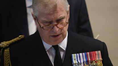Prince Andrew attends a service at Manchester Cathedral marking the 100th anniversary of the Battle of the Somme