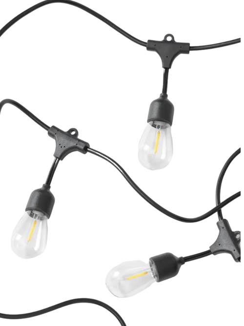 27 Ft. Solar-Powered LED Outdoor String Lights