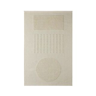 Urban Outfitters Cream Shaped Rug